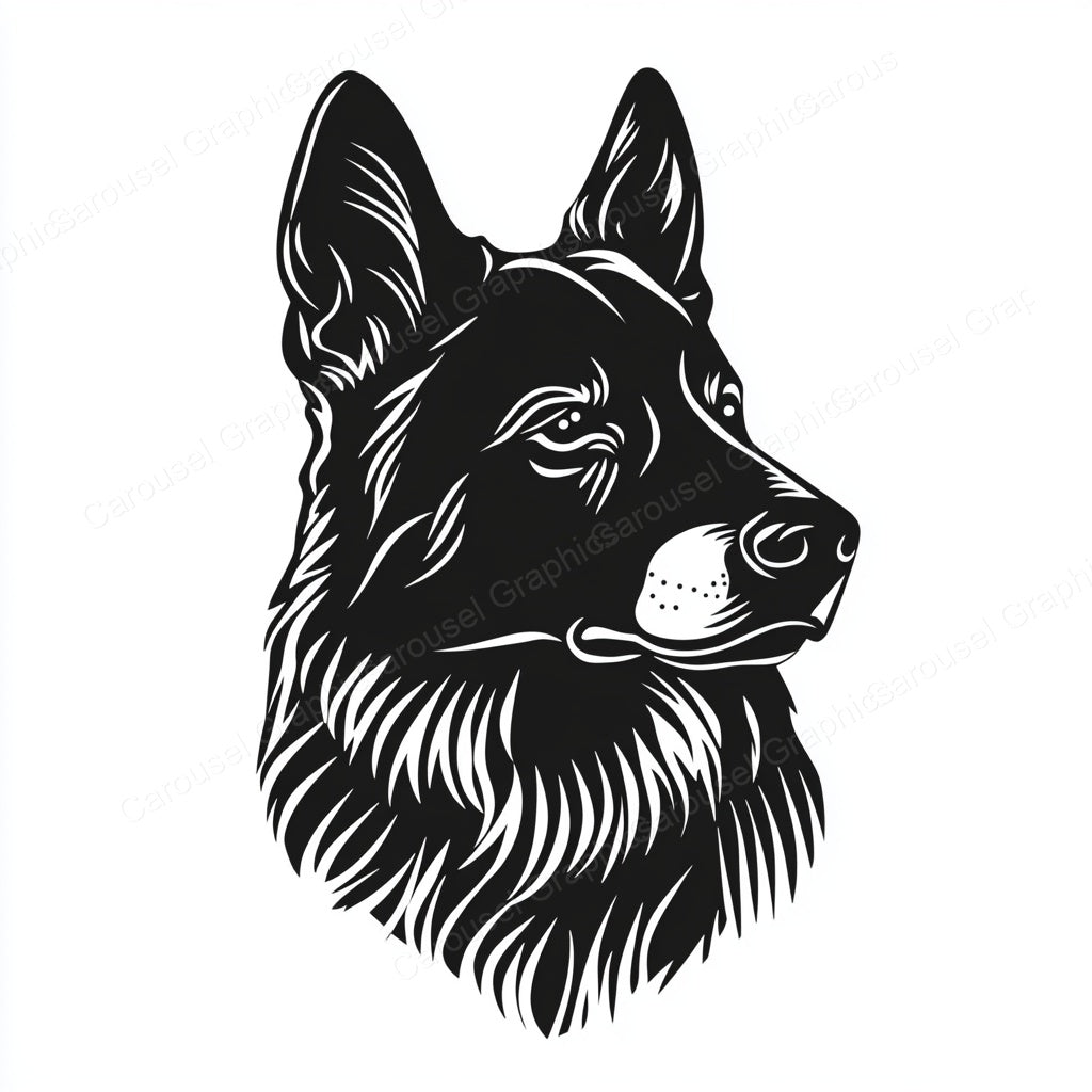 German Shepherd Vector Graphic preview