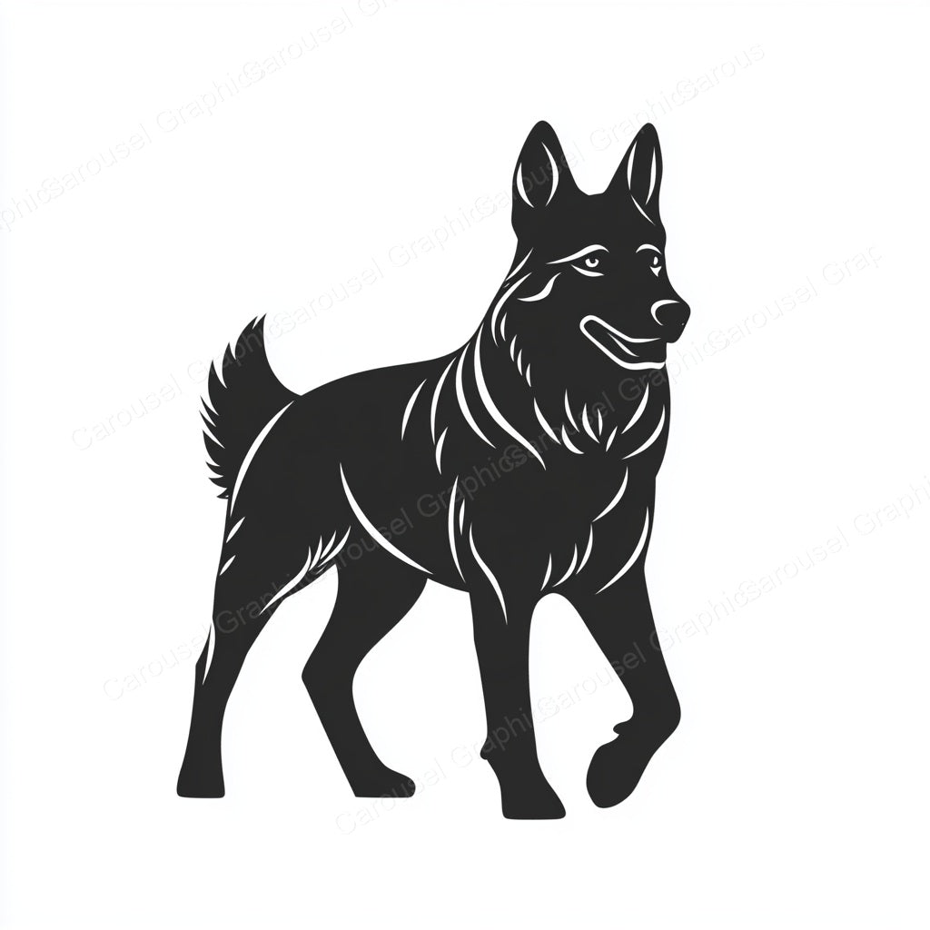 German Shepherd Vector Graphic preview