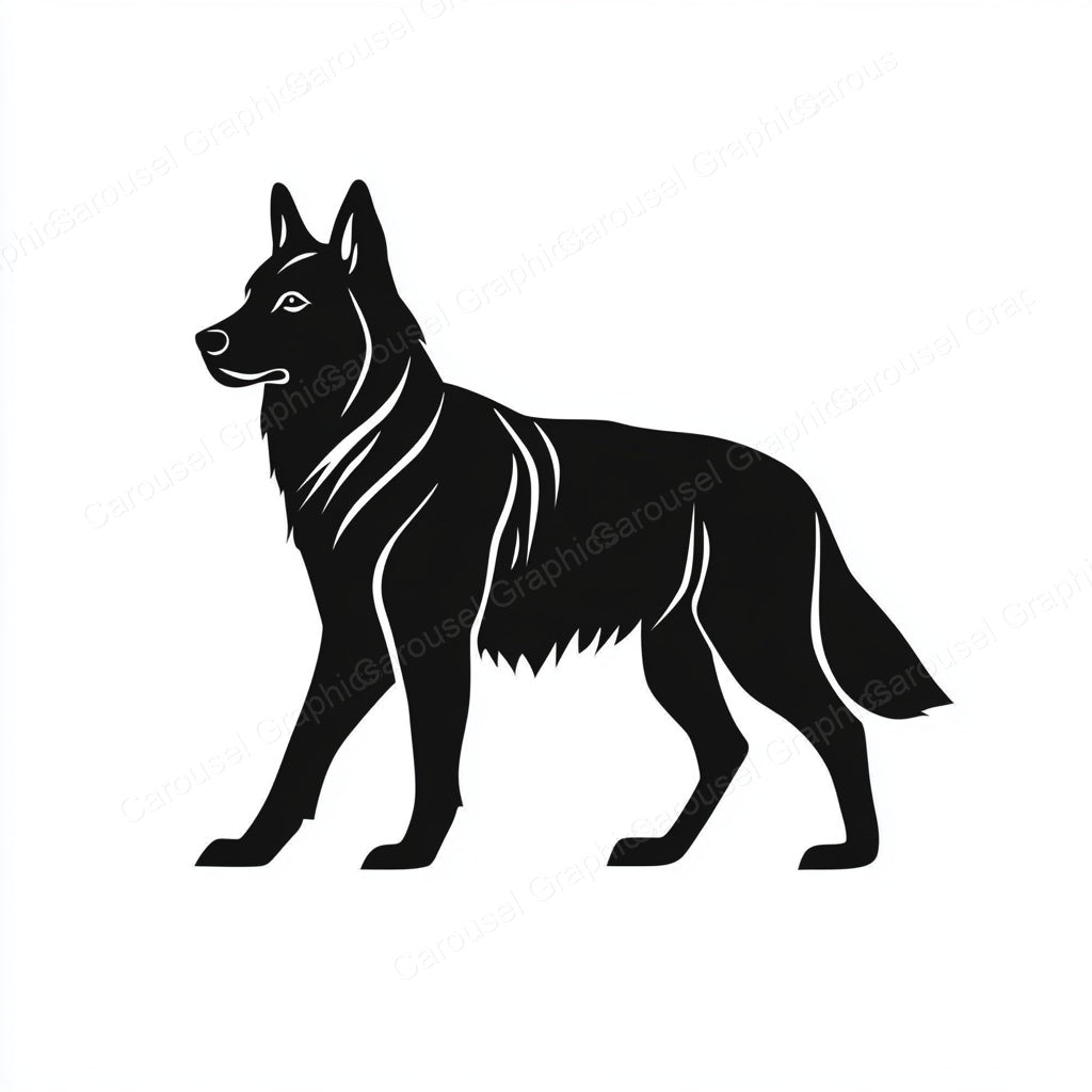 German Shepherd Vector Graphic preview