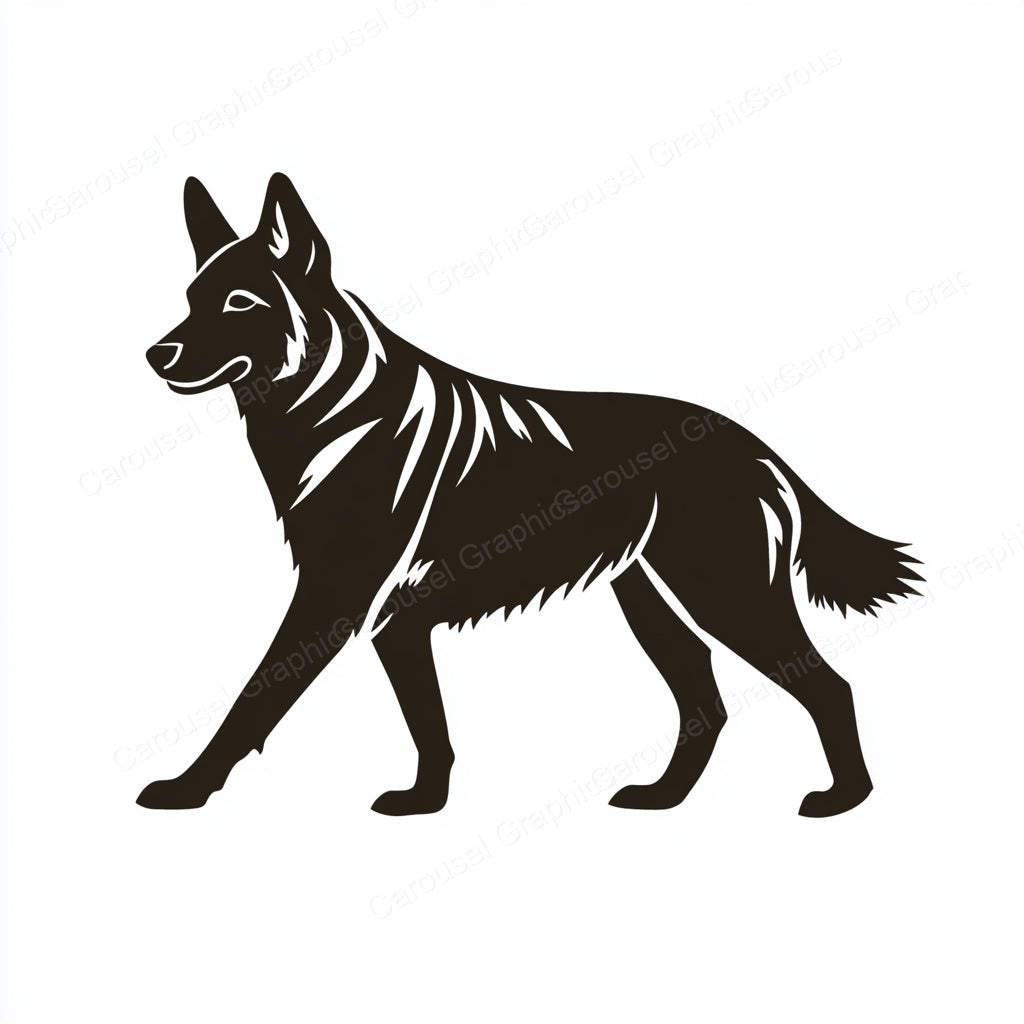 German Shepherd Vector Graphic preview