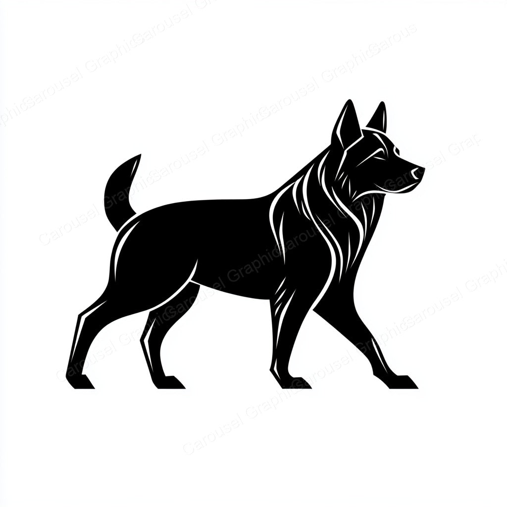German Shepherd Vector Graphic preview