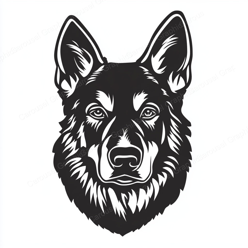 German Shepherd Vector Graphic preview