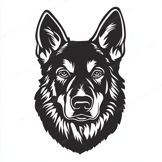 German Shepherd Vector Graphic preview
