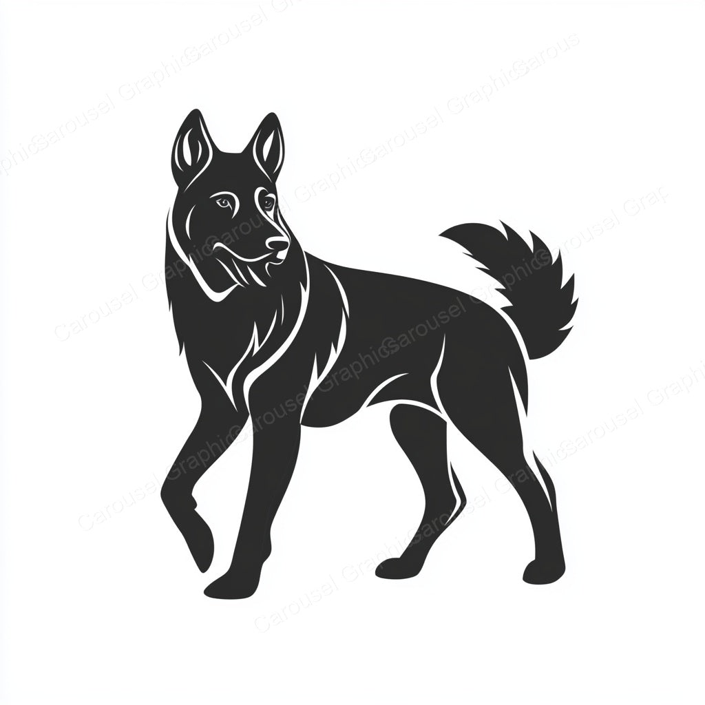German Shepherd Vector Graphic preview
