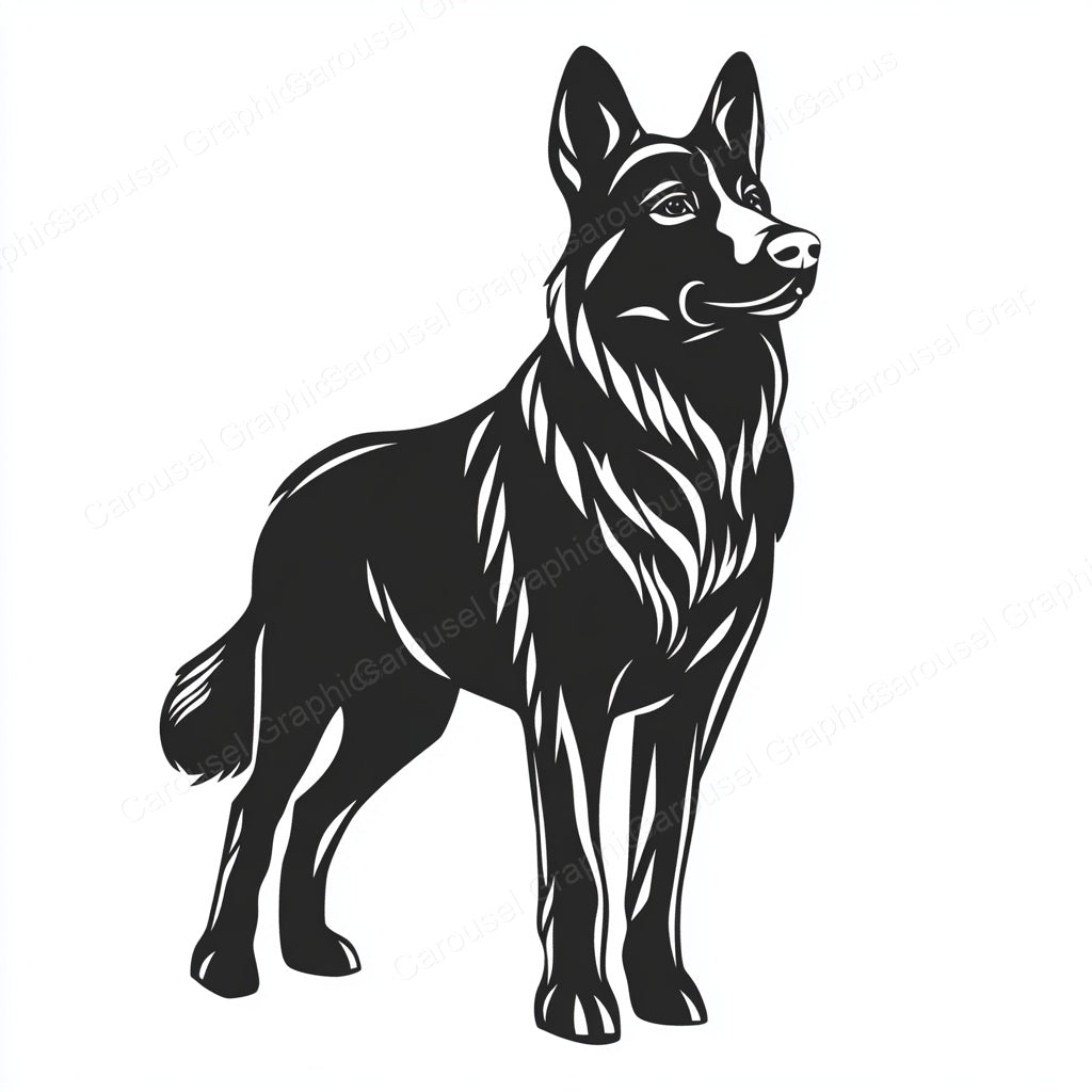 German Shepherd Vector Graphic preview