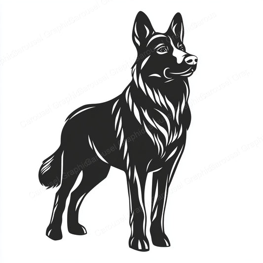 German Shepherd Vector Graphic preview