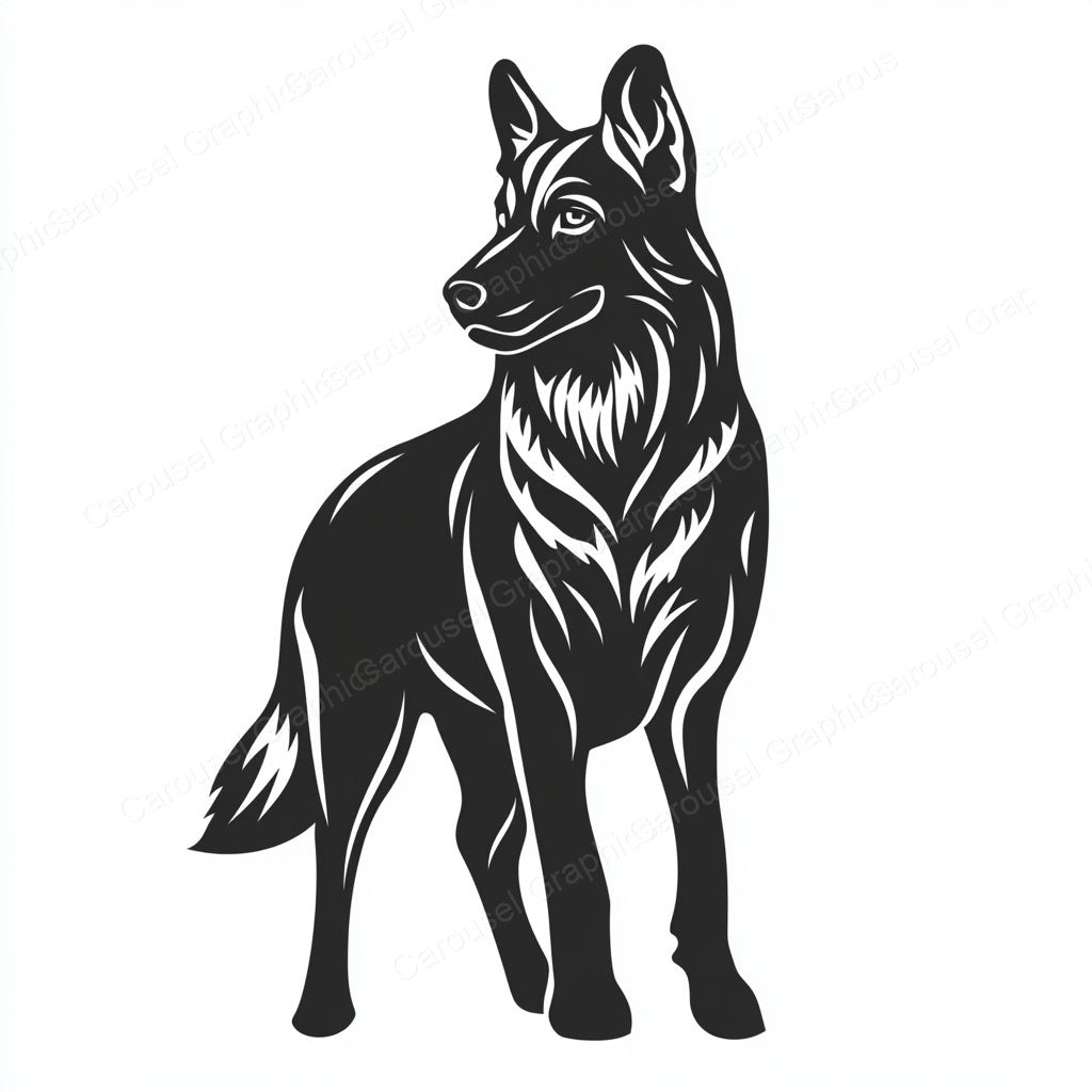 German Shepherd Vector Graphic preview