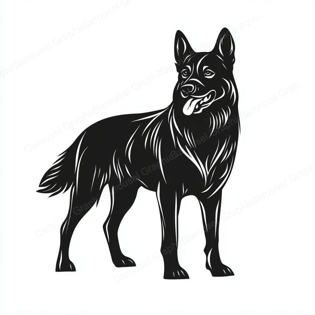 German Shepherd Vector Graphic preview