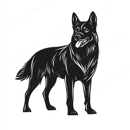 German Shepherd Vector Graphic preview