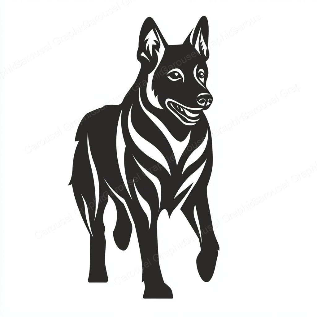 German Shepherd Vector Graphic preview