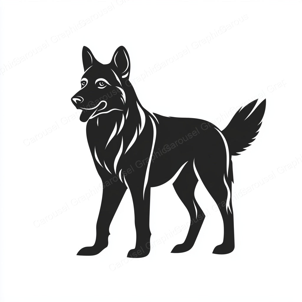 German Shepherd Vector Graphic preview
