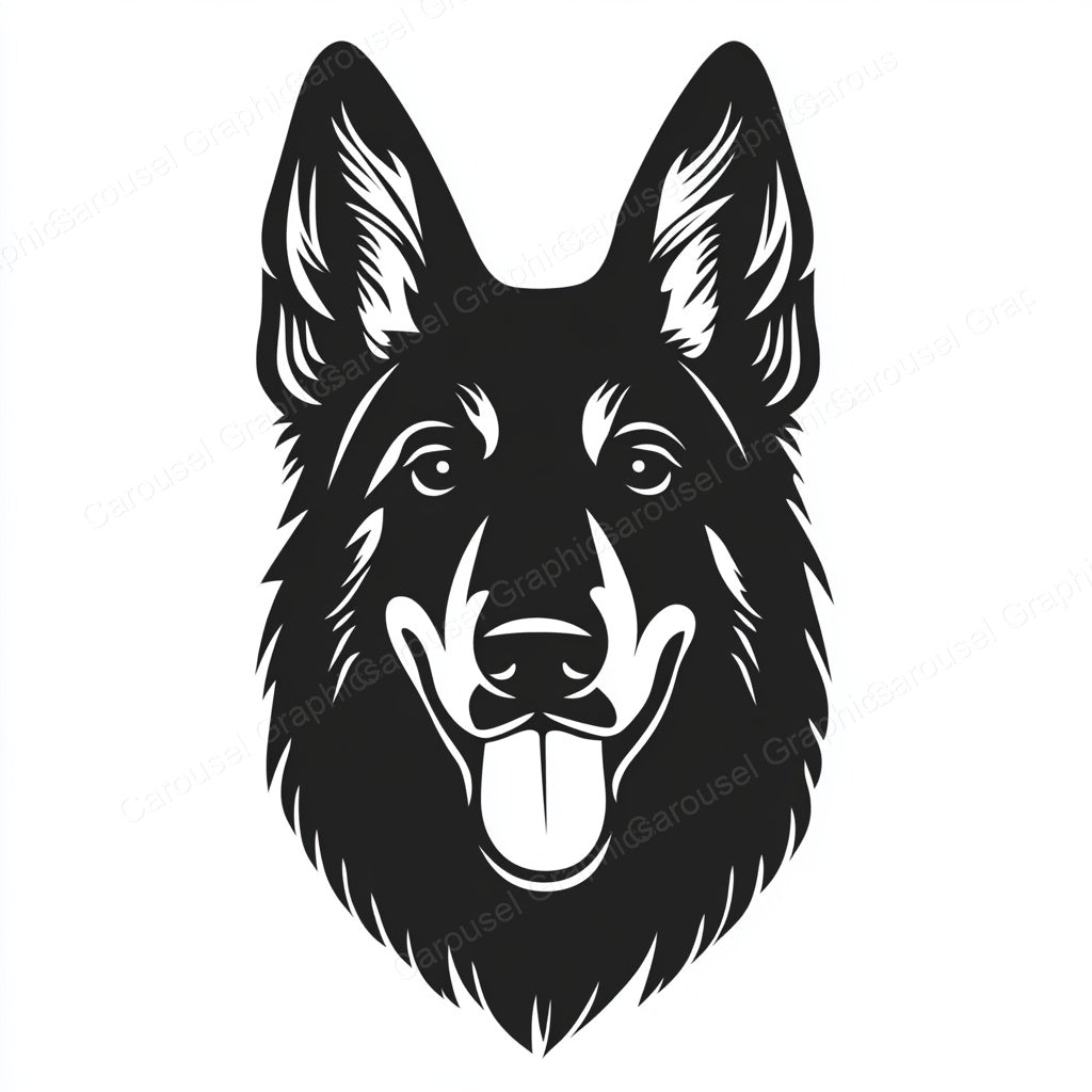 German Shepherd Vector Graphic preview
