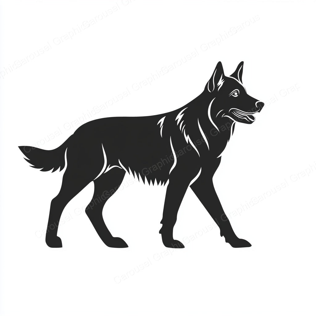 German Shepherd Vector Graphic preview
