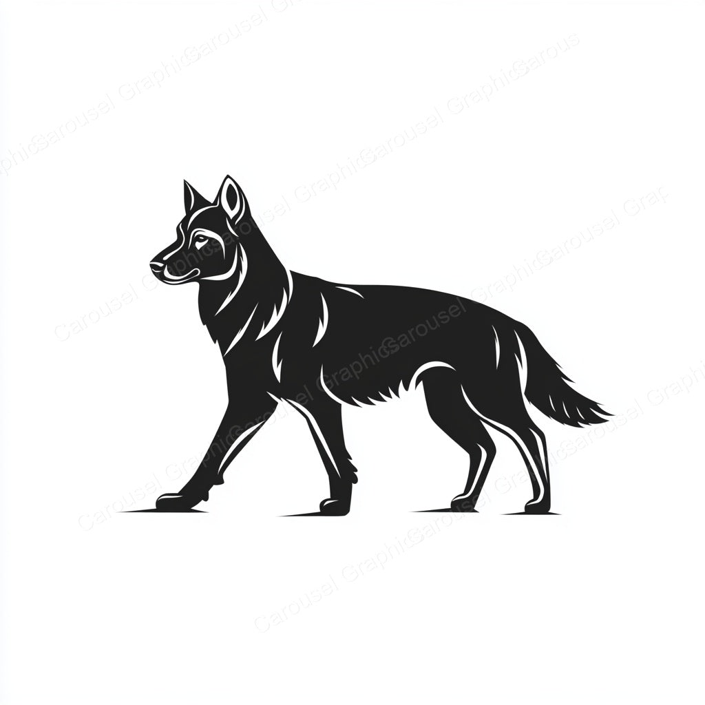 German Shepherd Vector Graphic preview