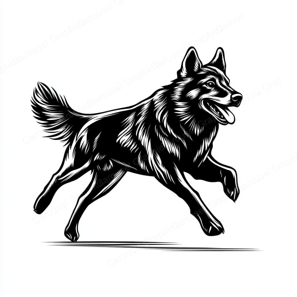 German Shepherd Vector Graphic preview