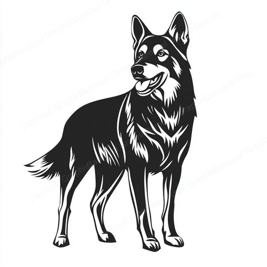 German Shepherd Vector Graphic preview