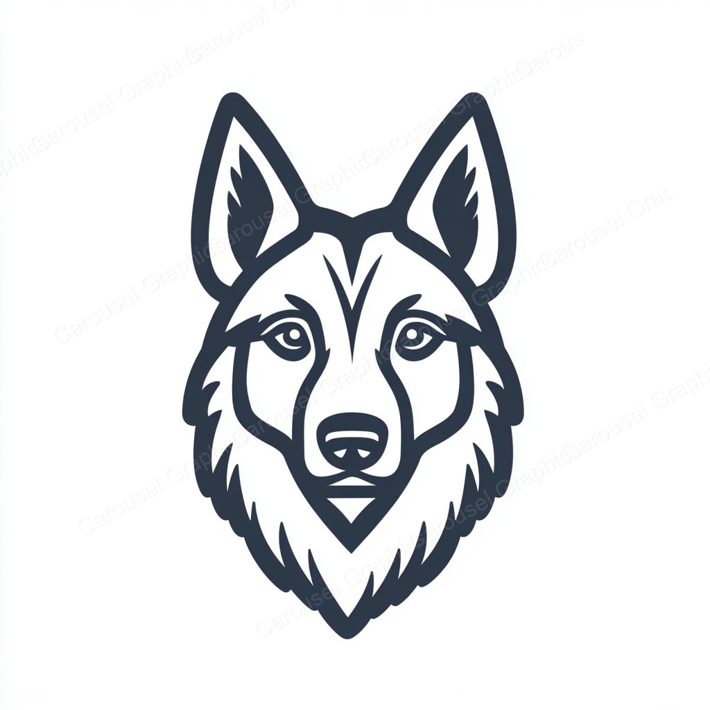 German Shepherd Vector Graphic preview
