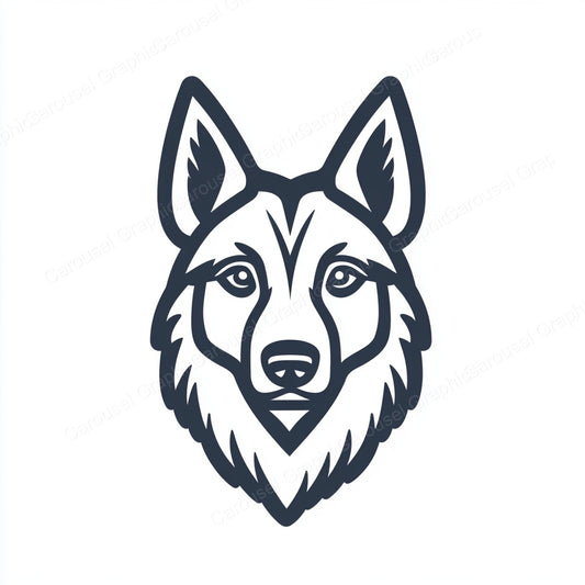 German Shepherd Vector Graphic preview