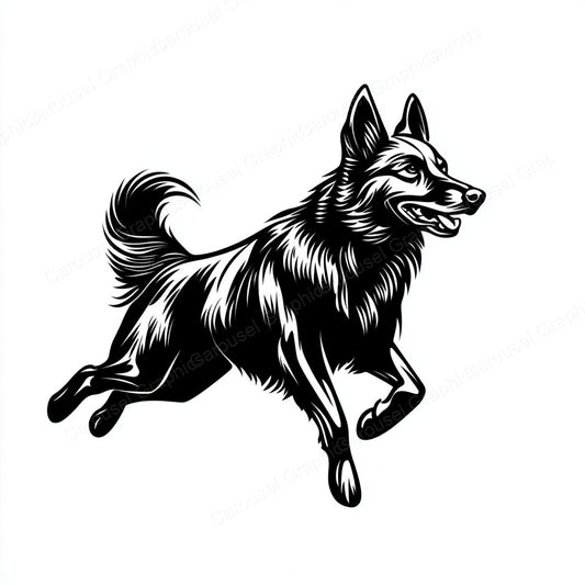 German Shepherd Vector Graphic preview