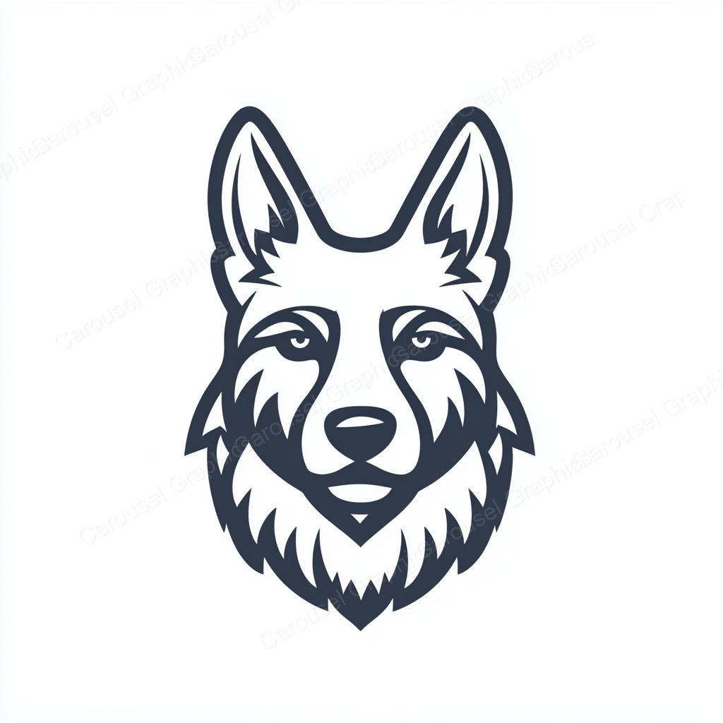 German Shepherd Vector Graphic preview