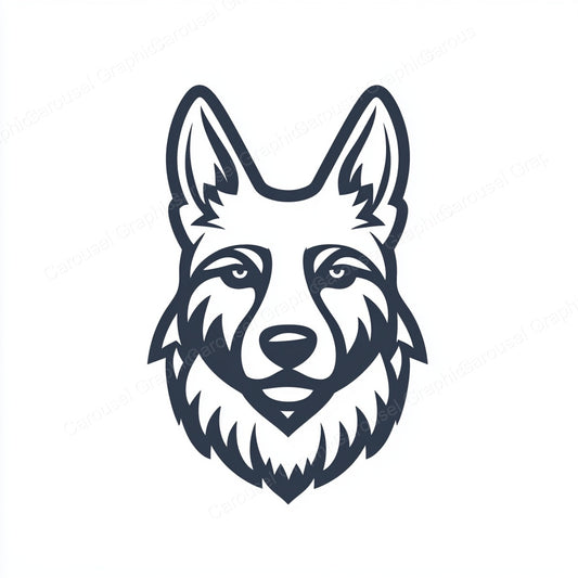 German Shepherd Vector Graphic preview