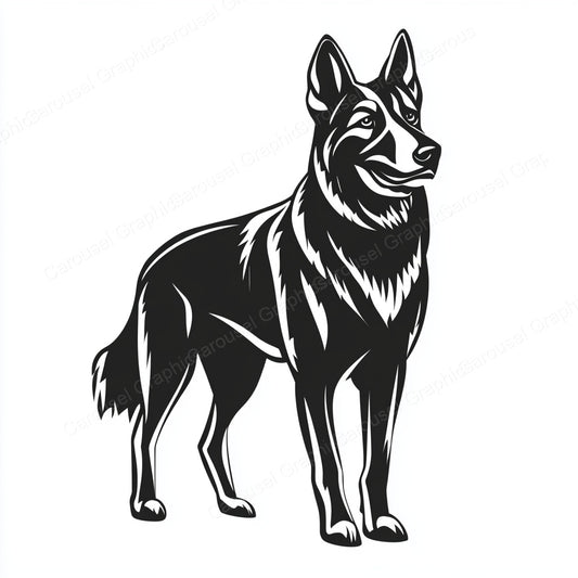 German Shepherd Vector Graphic preview