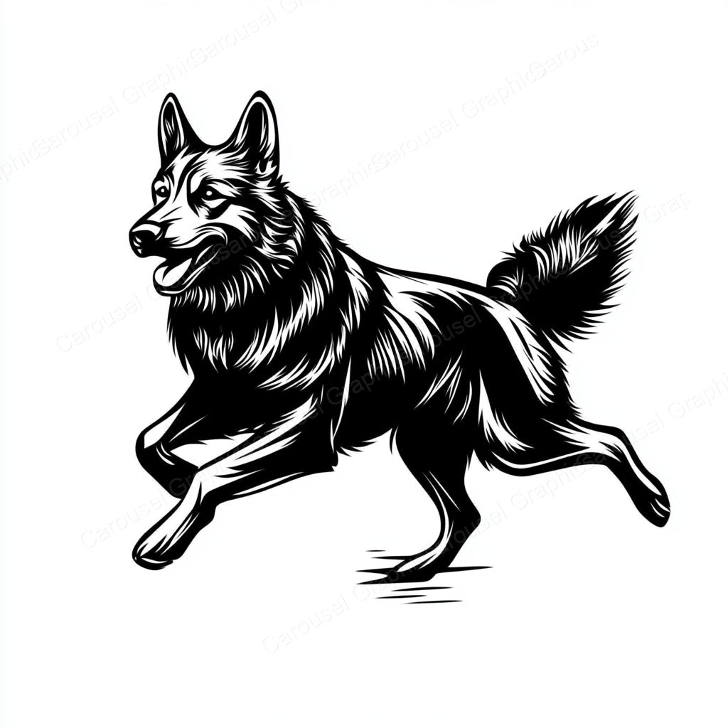 German Shepherd Vector Graphic preview