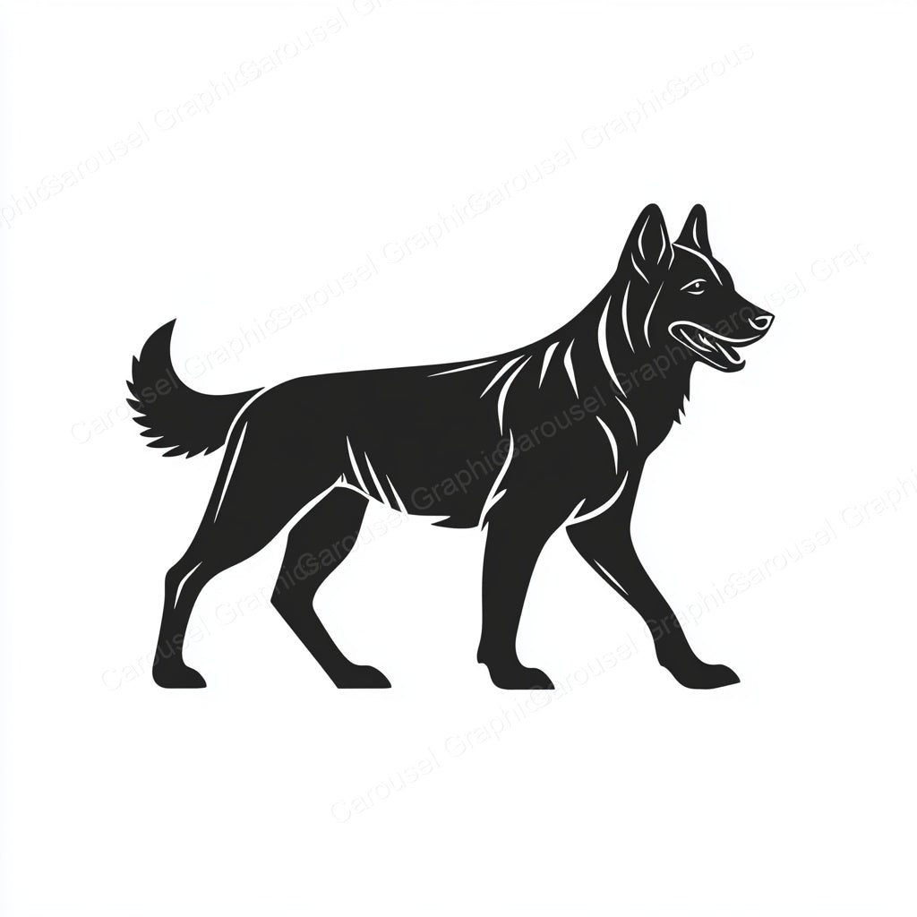 German Shepherd Vector Graphic preview