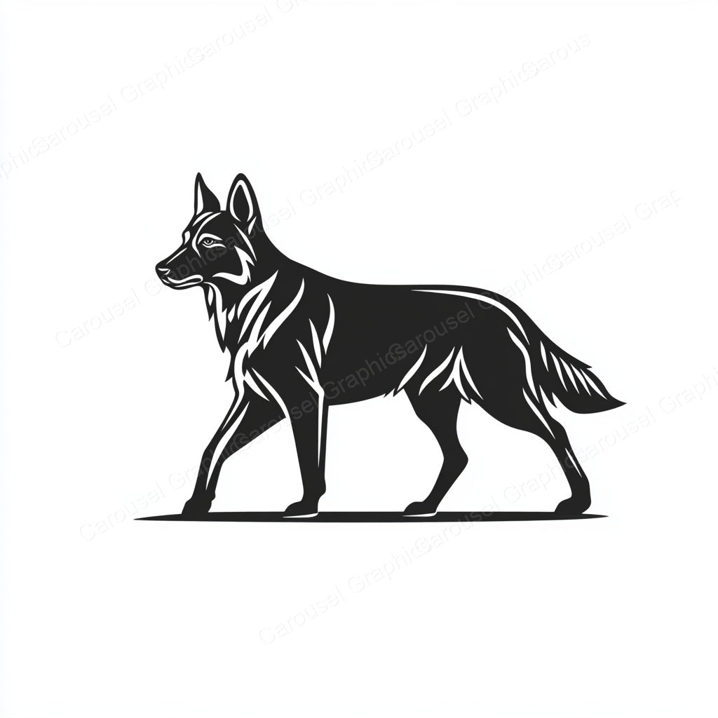 German Shepherd Vector Graphic preview