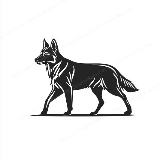 German Shepherd Vector Graphic preview