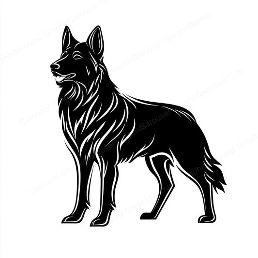 German Shepherd Vector Graphic preview