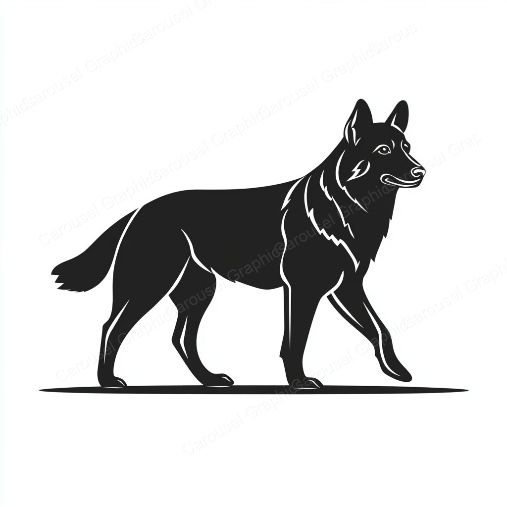 German Shepherd Vector Graphic preview
