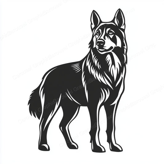 German Shepherd Vector Graphic preview