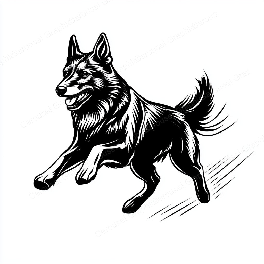 German Shepherd Vector Graphic preview