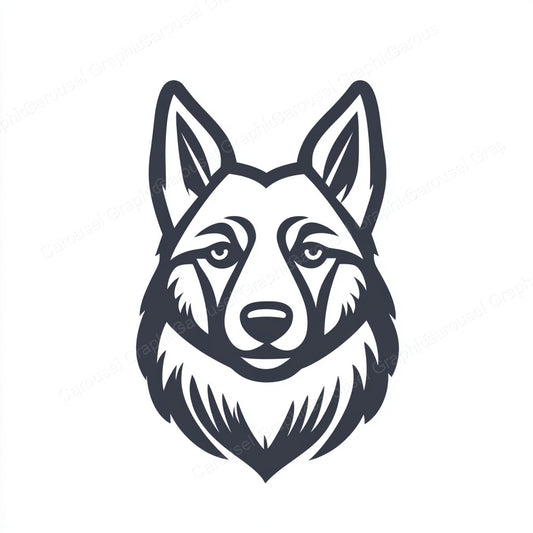 German Shepherd Vector Graphic preview