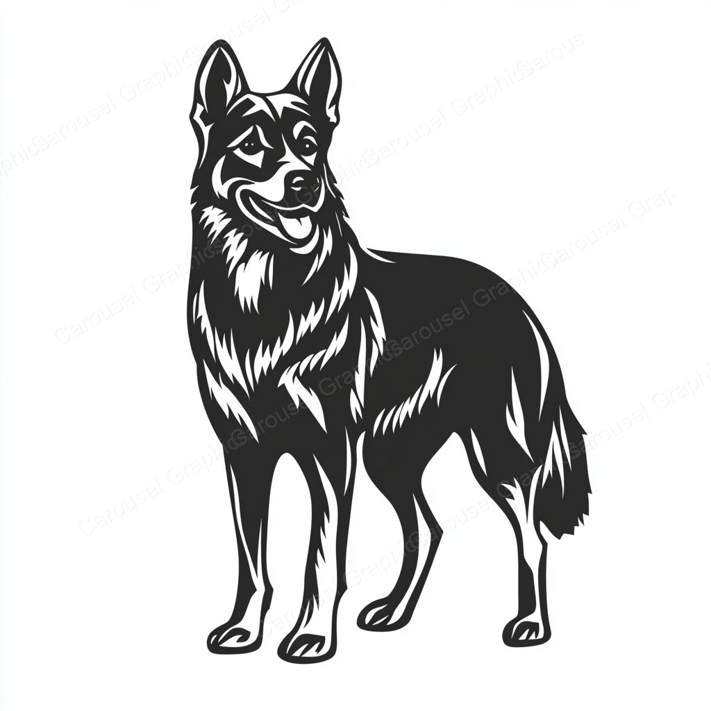 German Shepherd Vector Graphic preview
