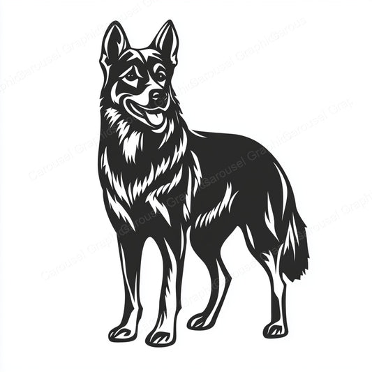 German Shepherd Vector Graphic preview