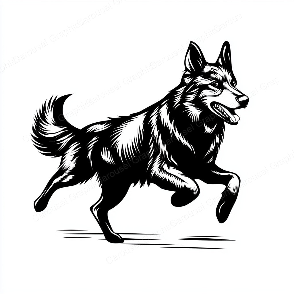 German Shepherd Vector Graphic preview