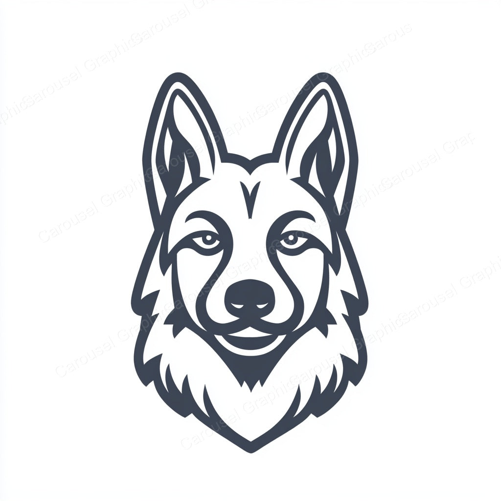 German Shepherd Vector Graphic preview