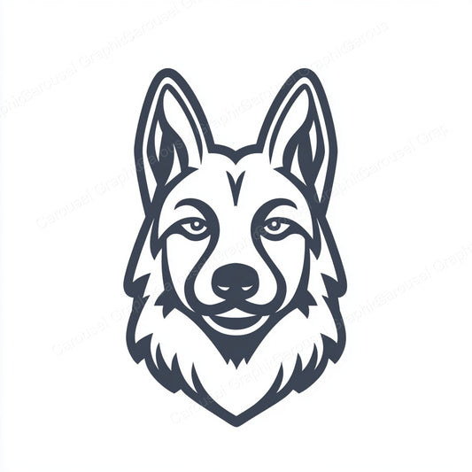 German Shepherd Vector Graphic preview