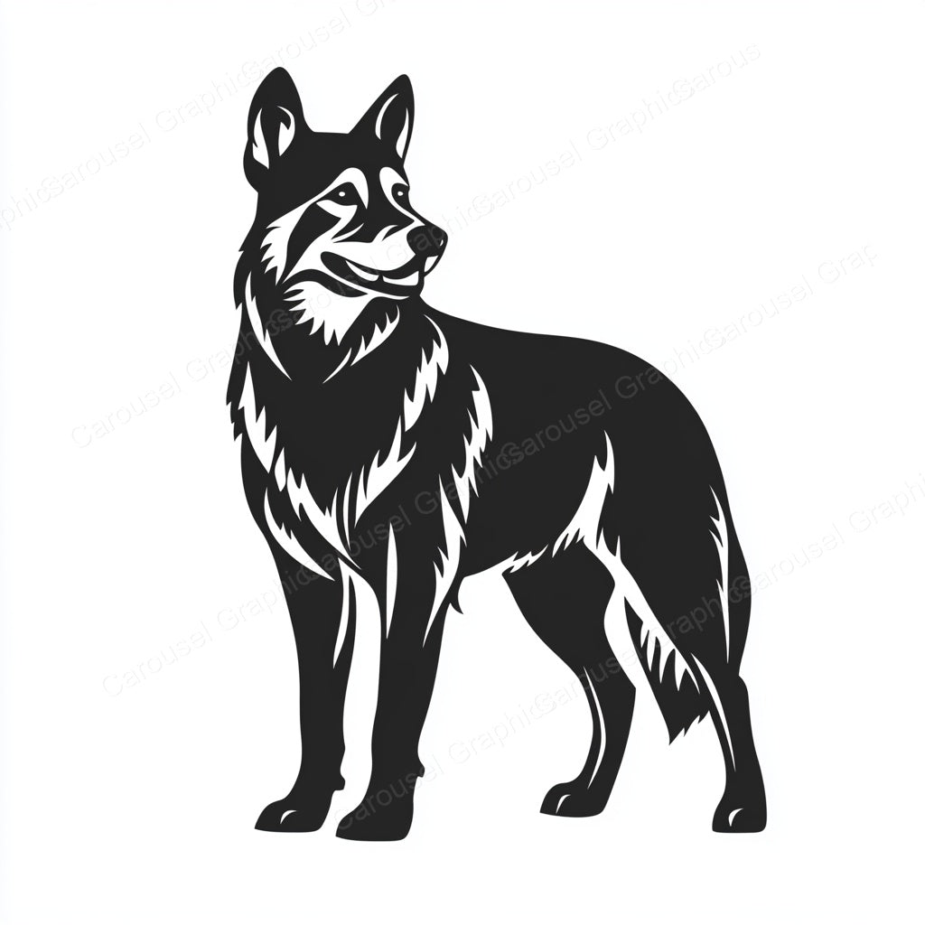 German Shepherd Vector Graphic preview