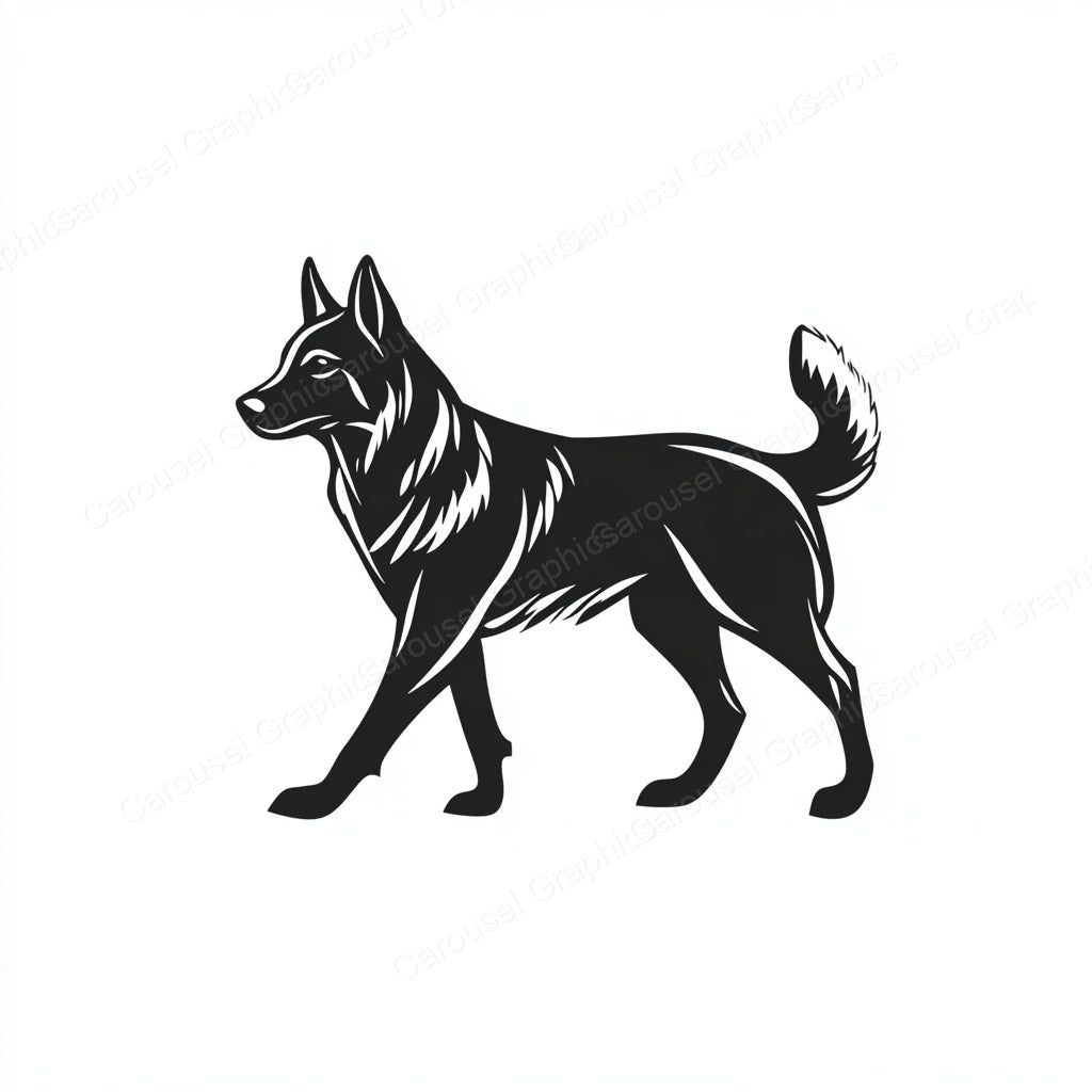 German Shepherd Vector Graphic preview