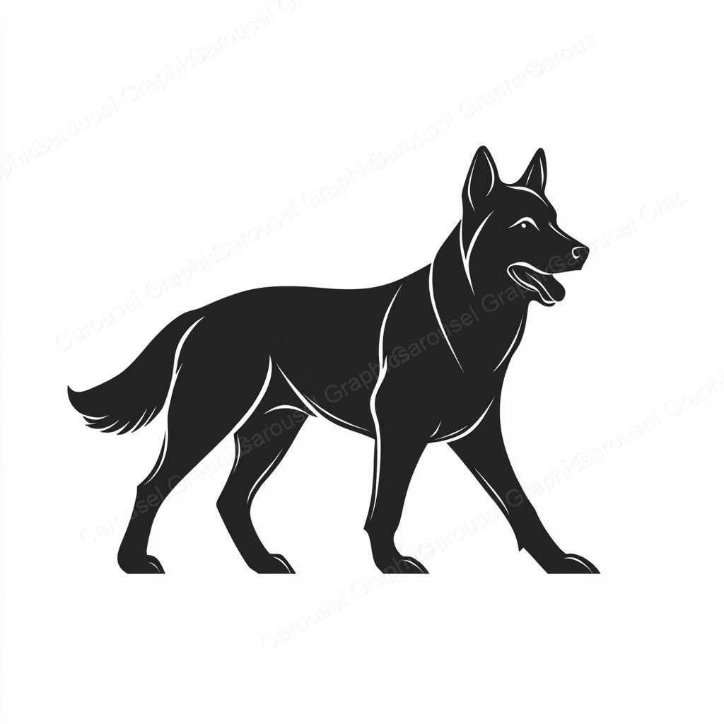 German Shepherd Vector Graphic preview