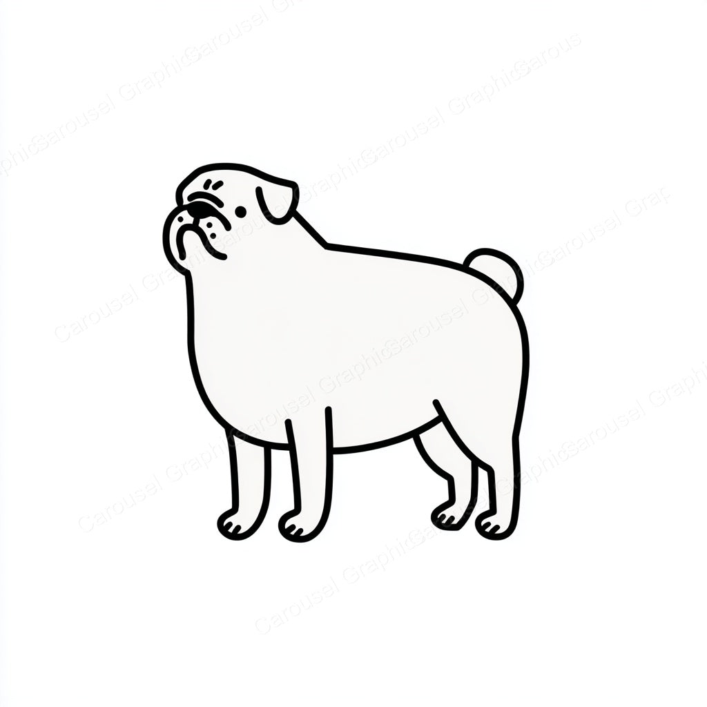 Pug Vector Graphic preview