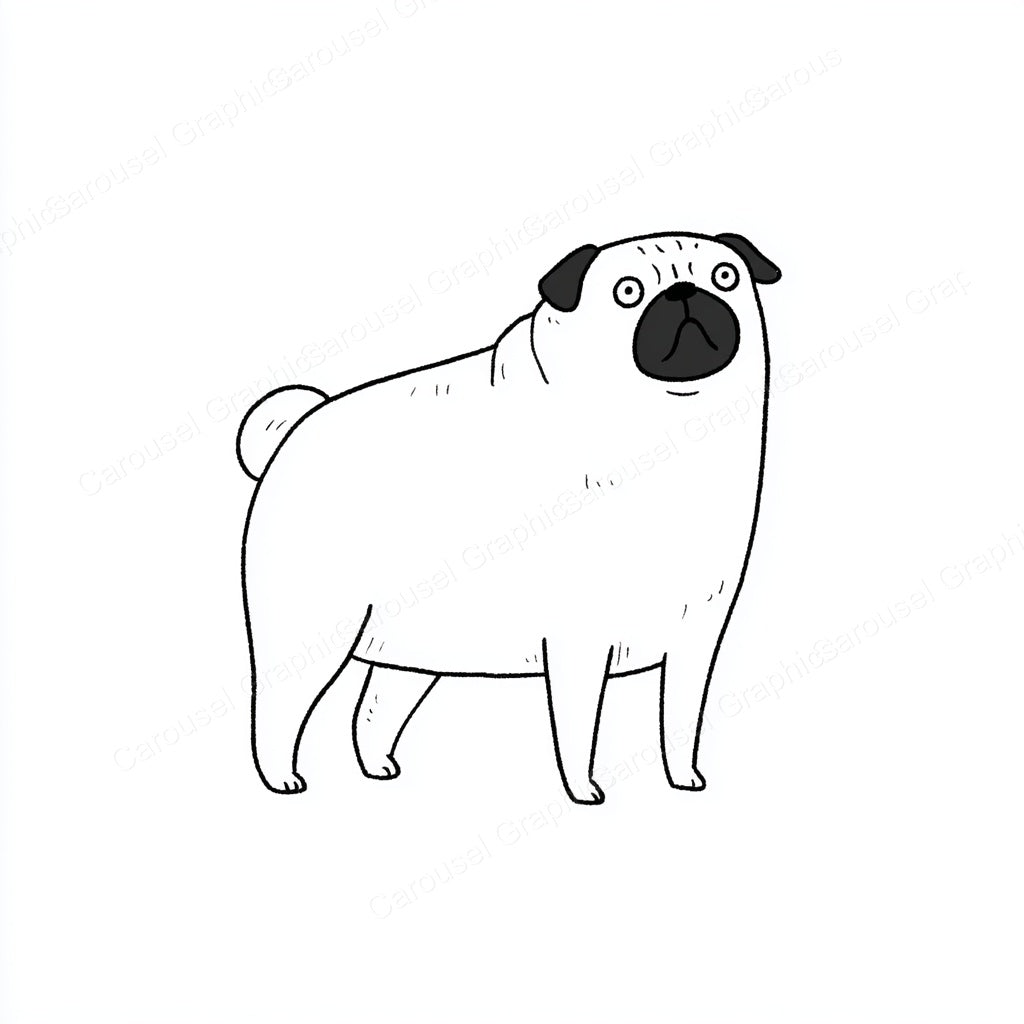 Pug Vector Graphic preview