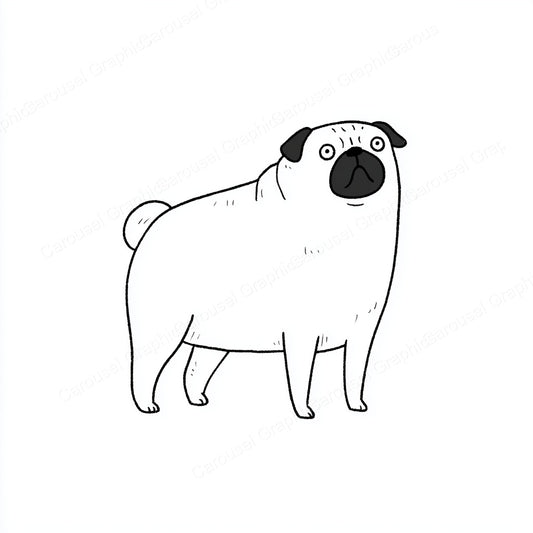 Pug Vector Graphic preview