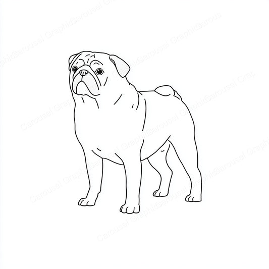 Pug Vector Graphic preview