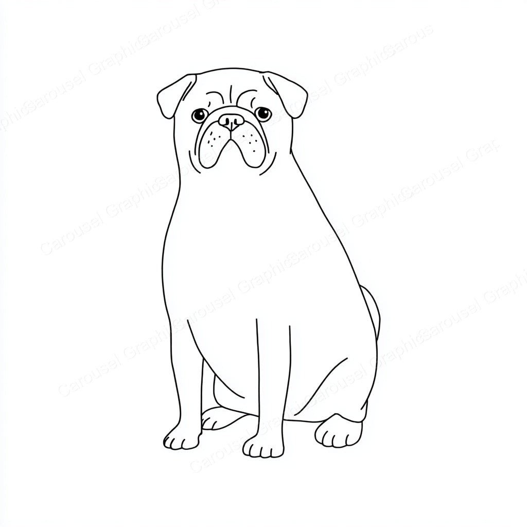 Pug Vector Graphic preview