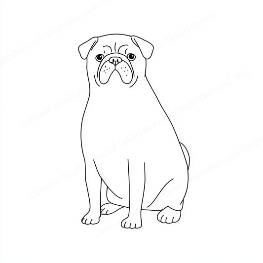 Pug Vector Graphic preview