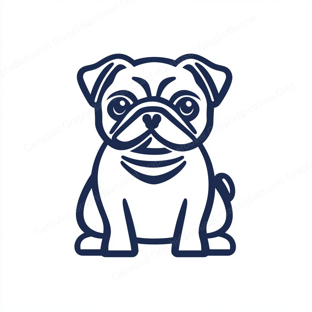 Pug Vector Graphic preview